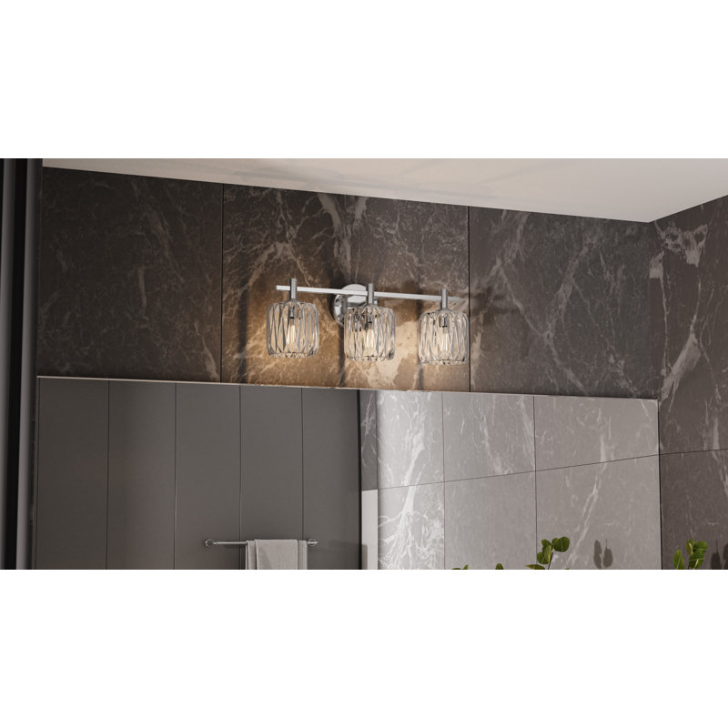 Luminaire de salle de bain Altrud, Chrome poli