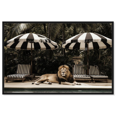 Art Remedy Retro Photography Canvas, Luxe of the Jungle King