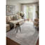 Tapis intérieur / extérieur à médaillon floral gris / beige 4 pi x 6 pi (3 pi 9 po x 5 pi 6 po) Branch Branch Soraya - Tapis traditionnel, à poils courts et résistant aux taches-1093033754