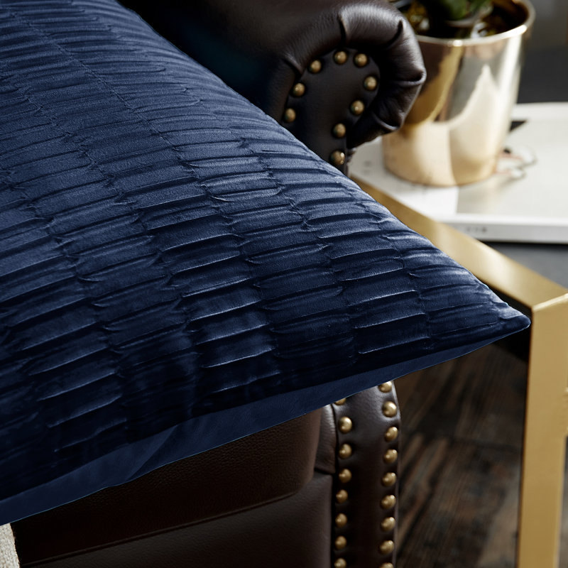 Square Cushion Cover, Blue