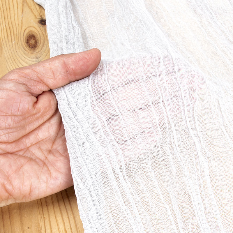 Nappe Sheer Gauze, Blanc