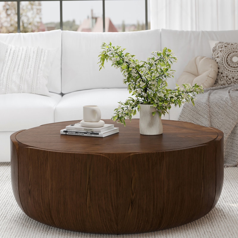 Table basse Drum, Brun