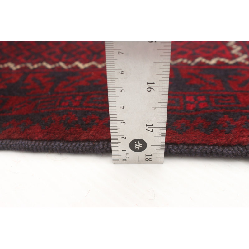 Brantlie One-of-a-Kind 6'7" X 9'3" New Age Wool Area Rug in Red