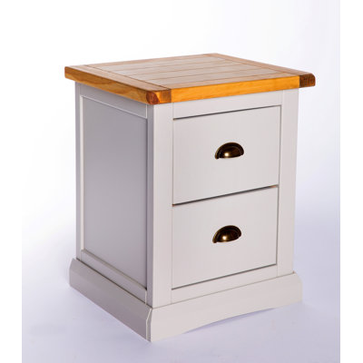 Cedarpoint 45cm W Solid + Manufactured Wood Bedside Table