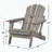 Oversized Folding Adirondack Chair – Embossed Wood Grain, Pre-Assembled Back & Seat-1232286543