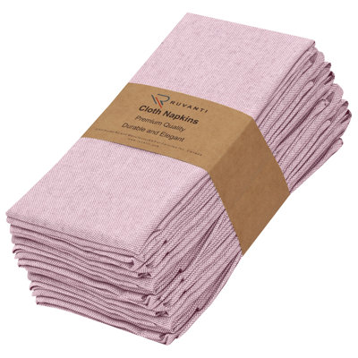 Serviette carrée en polyester et coton