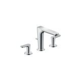 AXOR Citterio C Widespread Faucet 125 With Pop-Up Drain- Cubic Cut, 1.2 GPM
