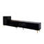 Meuble télé avec fonctionnalité extensible, noir - 80-89 "Plateforme pour espace de vie, 80-89-478618920