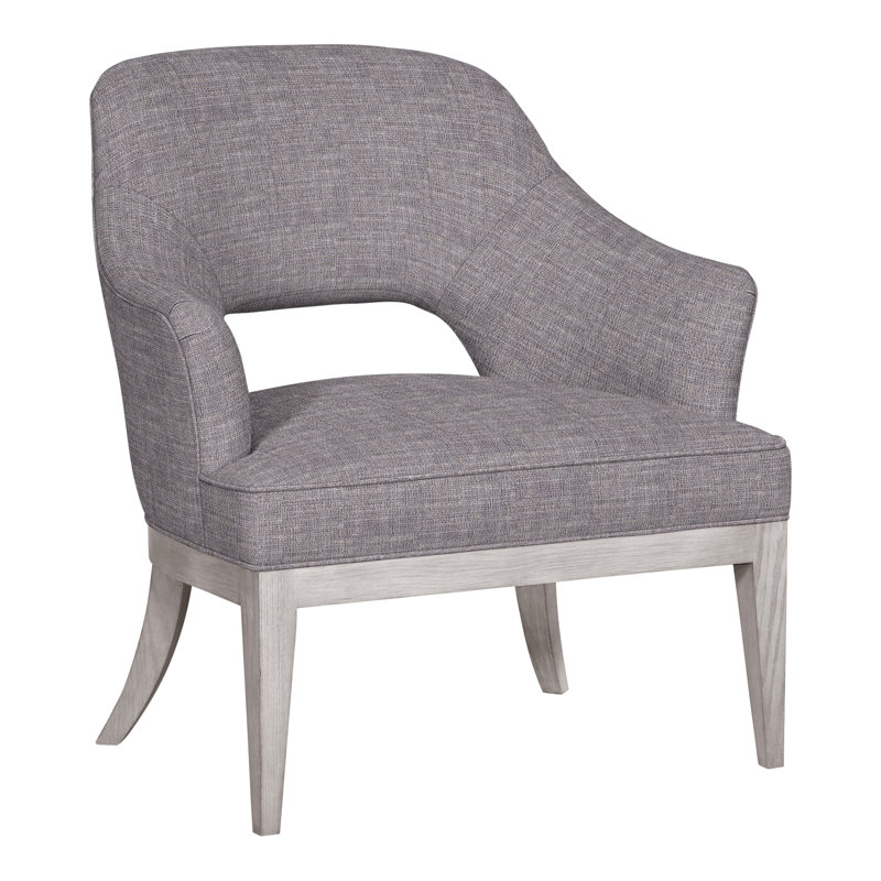 Chaise Kaley de 32,5 po Vanguard, Chenille nomade ardoise Crypton®, Gris tourterelle