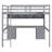 Loft Bed With Desk, Cabinets, Drawers And Bedside Tray, Charging Station-285266200