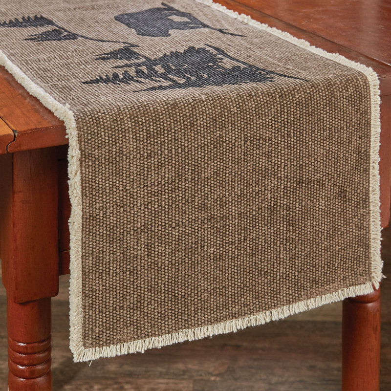 Millwood Pines Bear Scene Table Runner 13" X 54", 36" x 13"