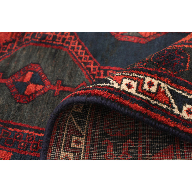 Tapis de couloir en Tapis décoratif laine noué à la main de conception unique 4 pi 7 po x 10 pi 4 po Brackins
