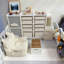 Boîte de rangement de jouets en forme de train, organisateur de meubles de rangement pour salle de jeux pour enfants