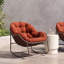 Fauteuil Papasan berçant surdimensionné pour patio-1856238038