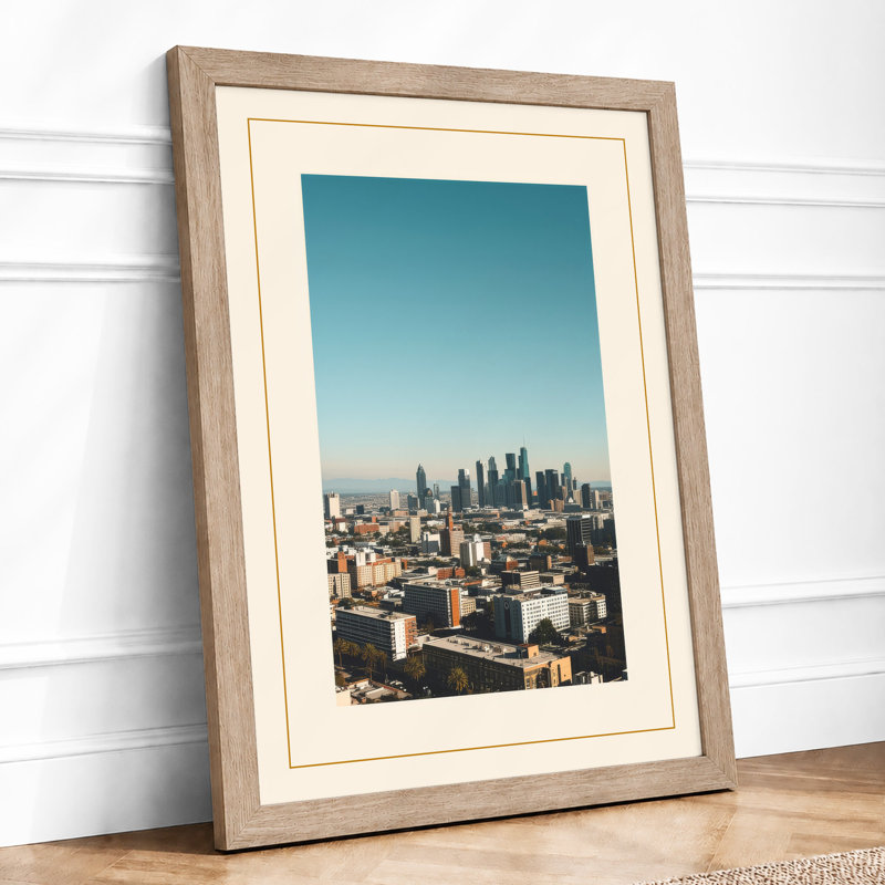 Urban Sprawl Modern - Framed Print, A1 - 84.1 x 59.4 cm, Oak