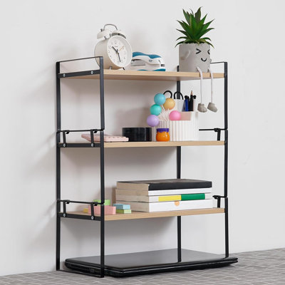 Wooden Office Desk Shelf Organizer