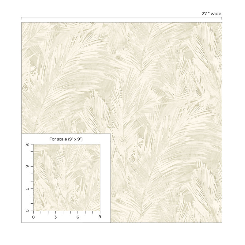 Papier peint floral Alisson, Sables blancs