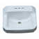 Proflo 17.38'' White Vitreous China Rectangular Bathroom Sink with Overflow