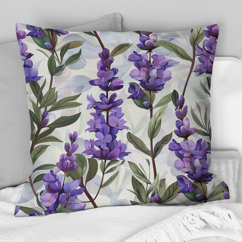 Coussin Lavender Fields I - Modern, H 18 po x l 18 po
