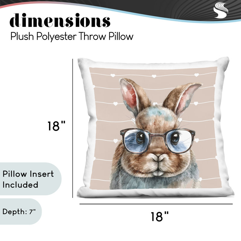 Coussin Buster Rabbit with Specs