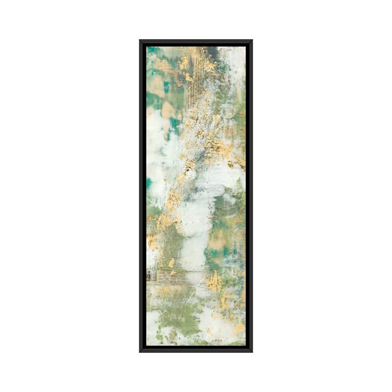 « auditive flow ii », impression sur toile, H 36 po x l 12 po x P 1,5 po, Toile avec cadre noir