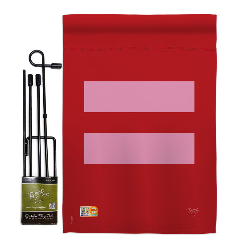 Égalité de polyester de 2 côtés 18,5 x 13 po ensemble de drapeau