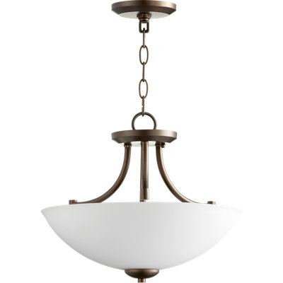 Luminaire suspendu bol 3 lumières unique Brophy