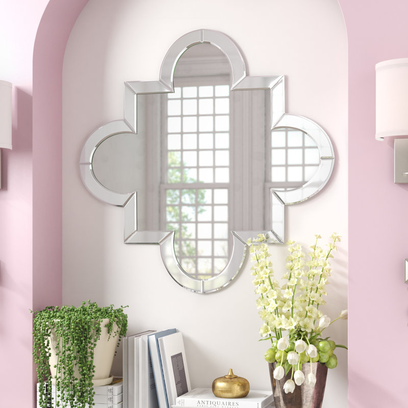 Adira Beveled Quatrefoil Wall Mirror