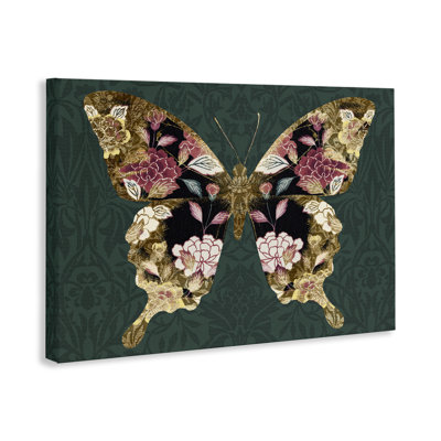 "Rococo Butterfly", art mural sur toile par Victoria Barnes