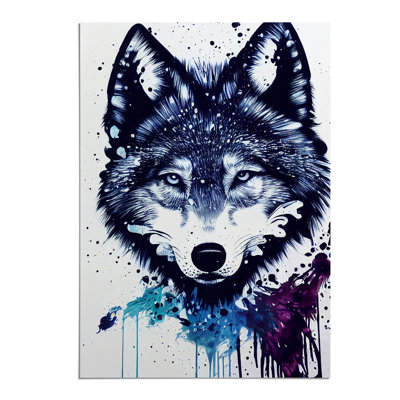 Painted Wolf No.2 - Wall Art