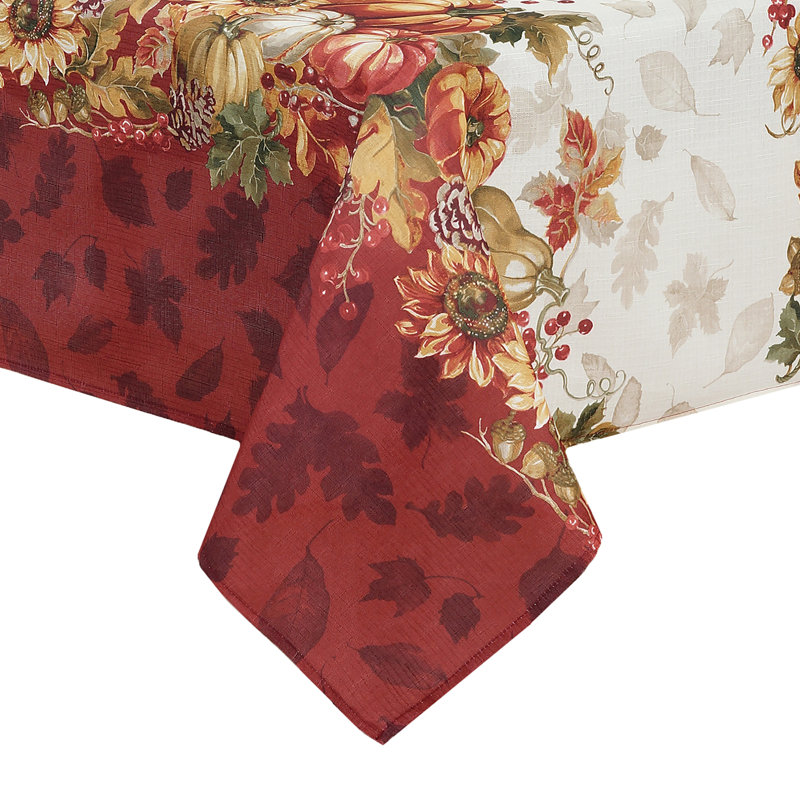 Alberta Floral Thanksgiving Tablecloth, 144" L x 60" W