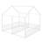 Metal Twin Size House Platform Beds-762287837