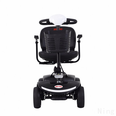 Four Wheels Compact Travel Mobility Scooter With 300w Motor For Adult-300lbs, White
