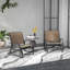 Ensemble de 2 fauteuils oscillants oscillants Outsunny