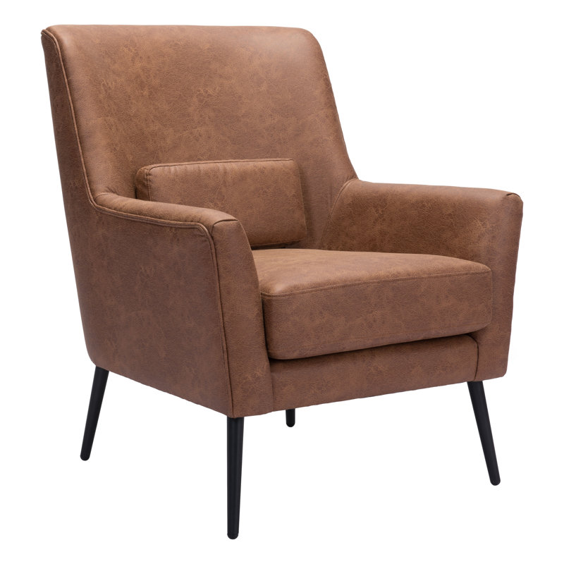 Chaise d'appoint Ontario, Similicuir noir