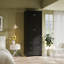 Armoire-penderie très haute de 86,6 po avec miroir, 3 tiroirs et armoire supérieure pour le rangement, armoire moderne avec tringle amovible et poignée en diamant pour la chambre à coucher-132133443