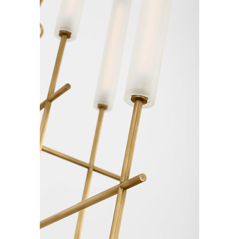 Fay 8 - Light LED Chandelier, Hand-Rubbed Antique Brass