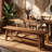 55" Farmhouse Dining Bench
