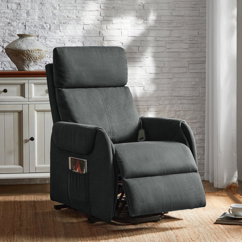 Morin 26" Wide Lift Assist Power Recliner, Charcoal
