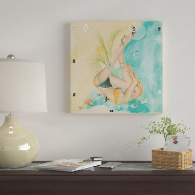 « beach party ii », reproduction d’impression sur toile