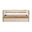 Lit de jour moderne rembourré beige avec couchette coulissante Boucle