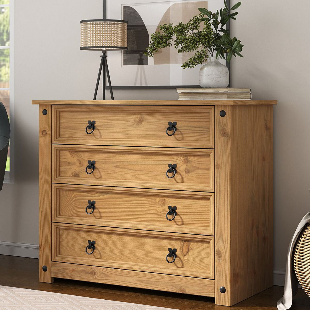 B&Q - Corona 4 Drawer Chest Of Drawers Mexican Solid Pine - Image 3
