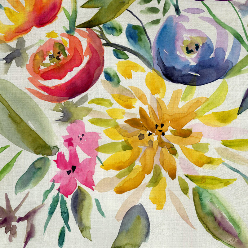 Summer Spectrum III by Chariklia Zarris - Wrapped Canvas Painting, 91cm H x 91cm W x 3.8cm D