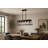 32-inch Black Industrial 5-Light Pendant Chandelier