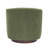 Modern Upholstered Swivel Barrel Chair, Accent Chairs with Wood Base for Living Room, Performance Fabric-1558821494