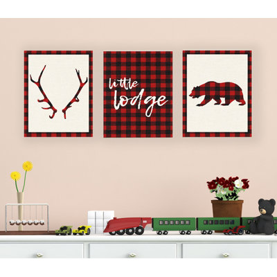 Animals 3 - Piece Framed Art