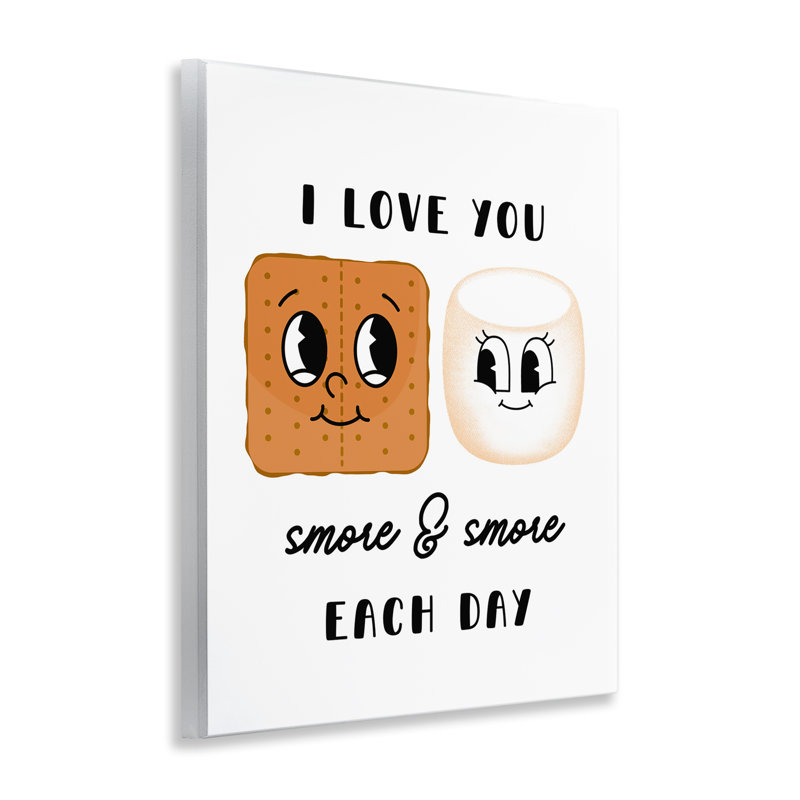 «Love You Smore Chaque Jour», art mural sur bois par Katie Griggs