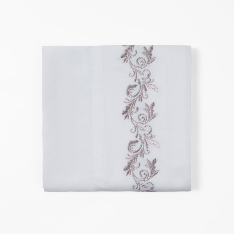 Ensemble de draps 300 fils Scroll, Grand, Blanc