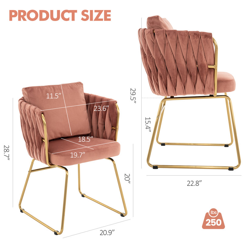 Dining Chair with Metal Frame
