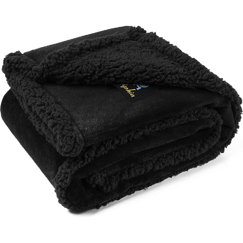 Pet Blanket, 57" W x 85" L, Black